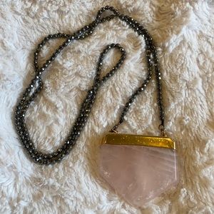 Beaded hematite and rose quartz necklace from BCP Jewelry Barbara C Pellegrino!
